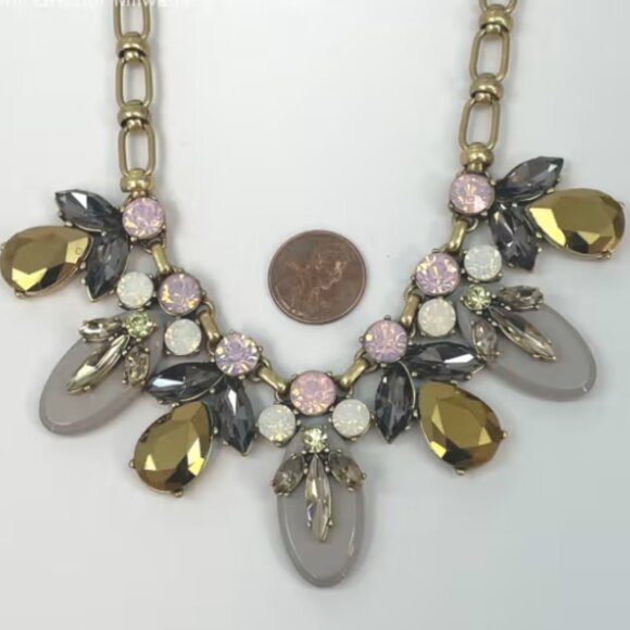 J CREW BRULEE IRIDESCENT STATEMENT NECKLACE - Picture 4 of 15